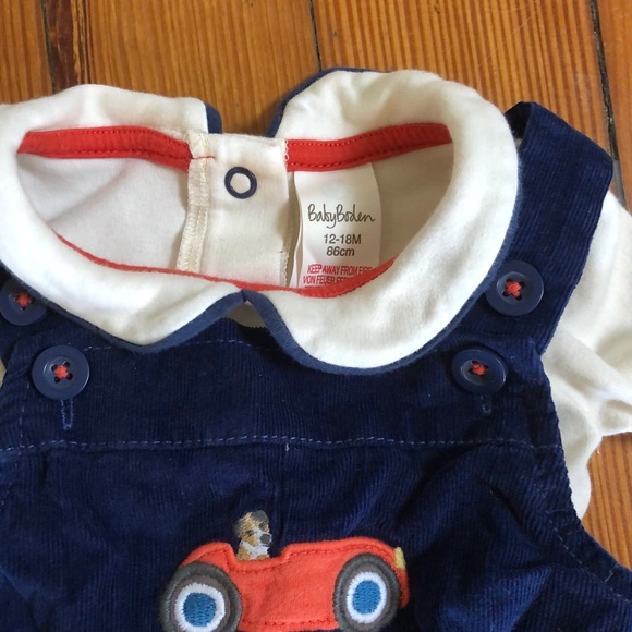 Baby Boden smart cord overall set dog car 12-18m - Picture 2 of 3